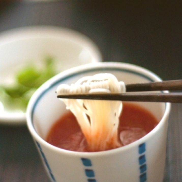 トマト麺つゆそうめん